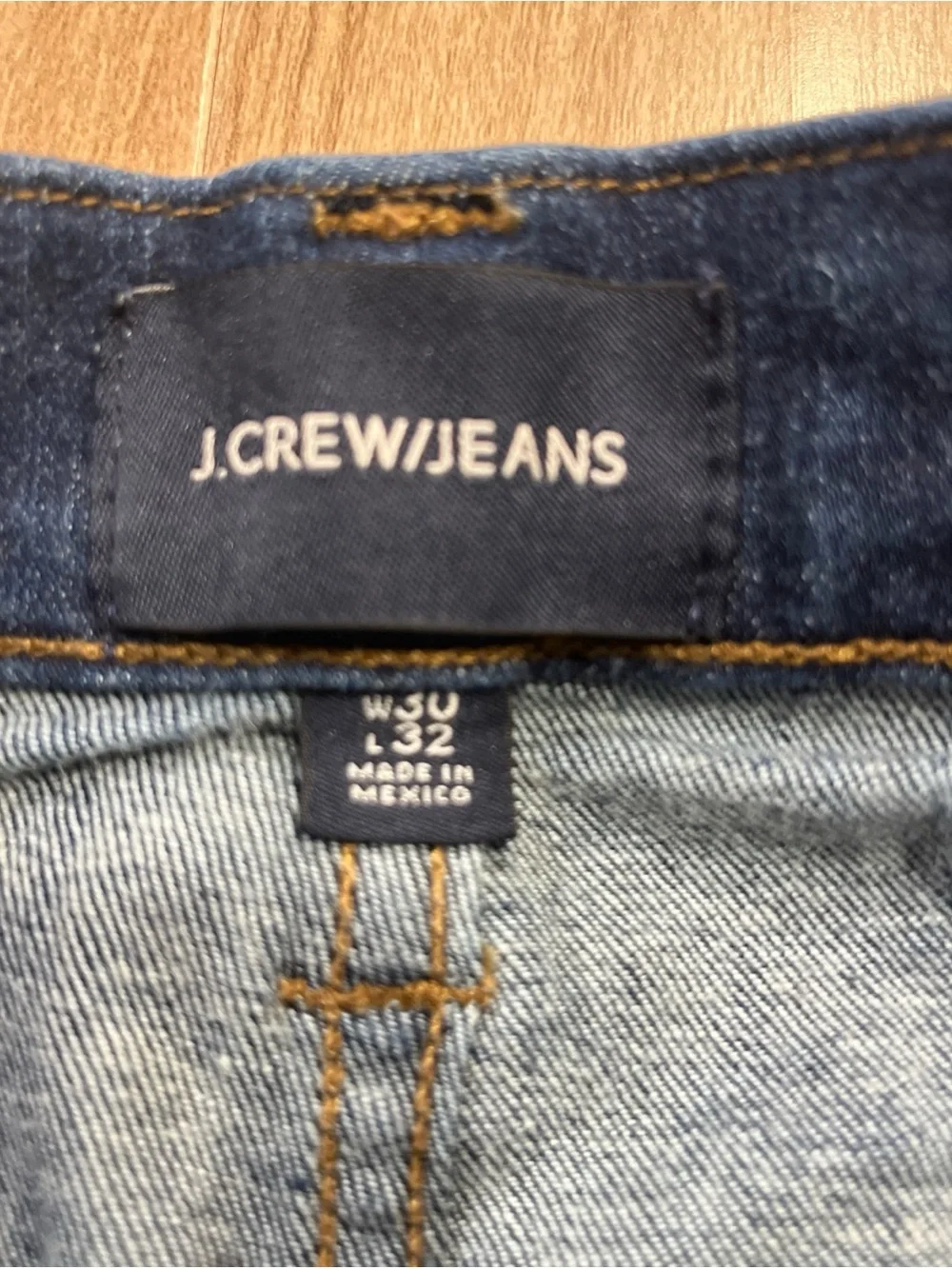 J. Crew Slim Men's Dark Indigo Distressed Jeans